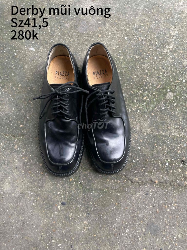 Giày Derby Nam Da Bò Đen Size 41.5. Mua bán Giày dép tại Quận Hoàng Mai Hà Nội được đăng bởi 23. Vũ Ngọc “Vũ” Ninh hình 1
