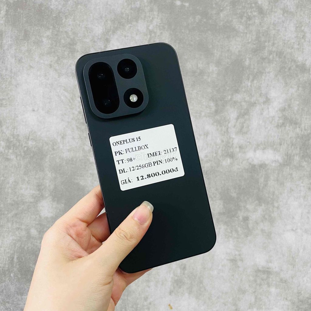 Oneplus 15 -12/256 - Nứt Bên Hông -Nguyên zin. Mua bán Điện thoại tại Quận Ninh Kiều Cần Thơ được đăng bởi Hmphone hình 1