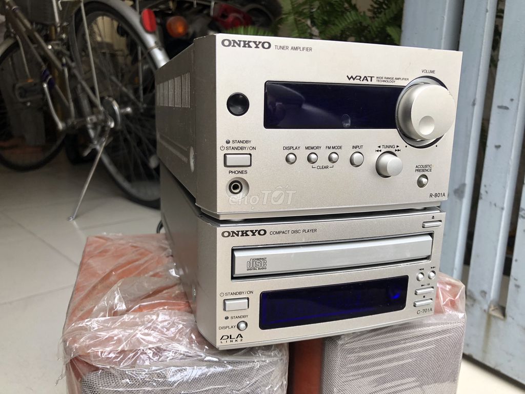 Bộ dàn máy nghe nhạc mini Onkyo a-801/loa d-22