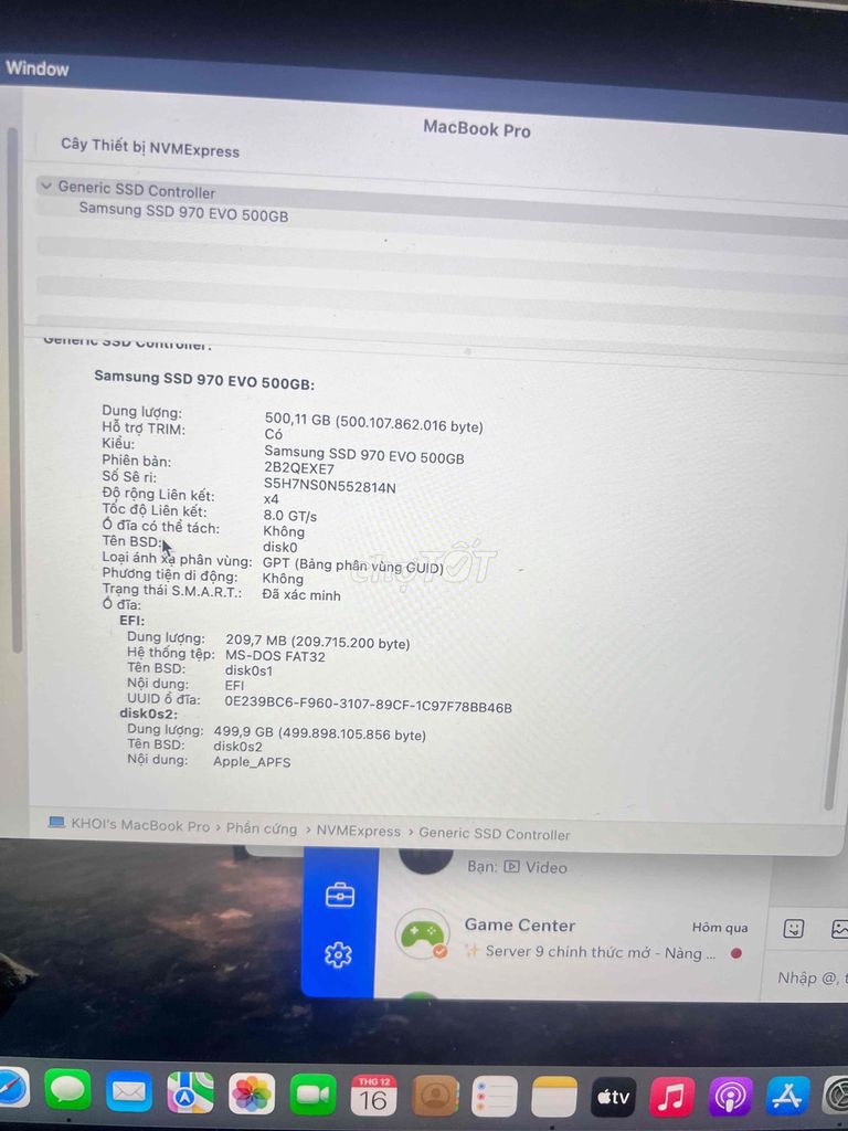 Macbook pro 2015 ssd500gb. Mua bán Laptop tại Quận Thanh Khê Đà Nẵng được đăng bởi Khói hình 1