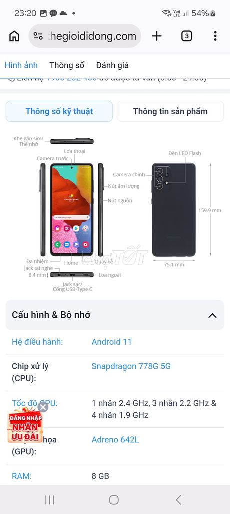 Samsung A52s 5G 128GB Xanh 99%. Mua bán Điện thoại tại Thành phố Biên Hòa Đồng Nai được đăng bởi Luyện hình 1
