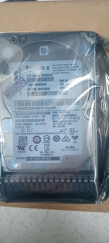 Ổ cứng server Seagate ST900MM0018 SAS 12Gbps 10K. Mua bán Linh kiện (RAM, Card...) tại Huyện Yên Mô Ninh Bình được đăng bởi M Hiện hình 1