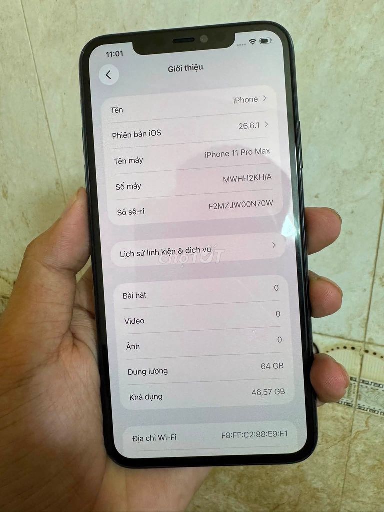 Apple iPhone 11 Pro Max 64GB Xanh GX OLED 100%. Mua bán Điện thoại tại Quận 11 Tp Hồ Chí Minh được đăng bởi Hội Đồ Điện Tử hình 1