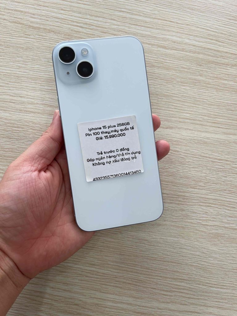 Apple iPhone 15 Plus 256GB Xanh dương. Mua bán Điện thoại tại Thành phố Long Xuyên An Giang được đăng bởi Khoa Knmobile An Giang hình 1
