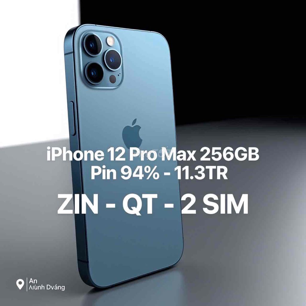 Apple iPhone 12 Pro Max 256GB Xanh 90%. Mua bán Điện thoại tại Thị xã Tân Uyên Bình Dương được đăng bởi Gia Hân hình 1