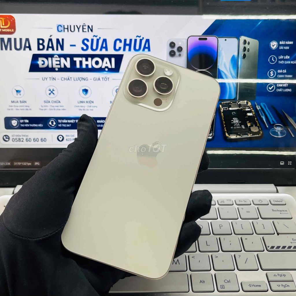 iPhone 15 Pro Max 256GB Màu Natural Quốc tế. Mua bán Điện thoại tại Thành phố Biên Hòa Đồng Nai được đăng bởi DT MOBILE BIÊN HOÀ hình 1