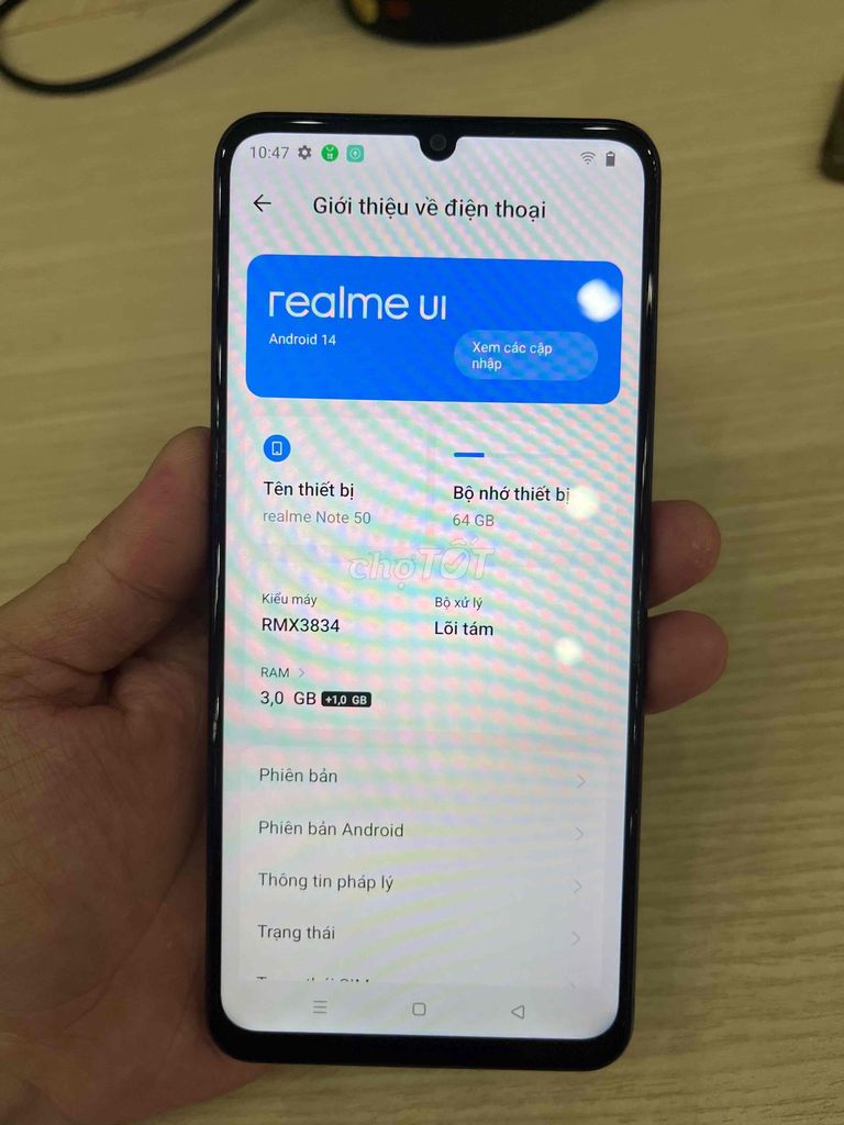 Realme Note 50 64GB Xám. Mua bán Điện thoại tại Quận Ninh Kiều Cần Thơ được đăng bởi khang hình 1