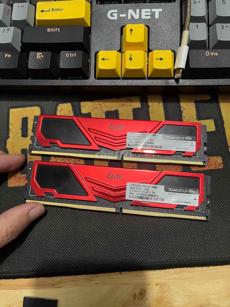 RAM TeamGroup Elite 2x8GB Đỏ. Mua bán Linh kiện (RAM, Card...) tại Huyện Tư Nghĩa Quảng Ngãi được đăng bởi Phương Aorus hình 1