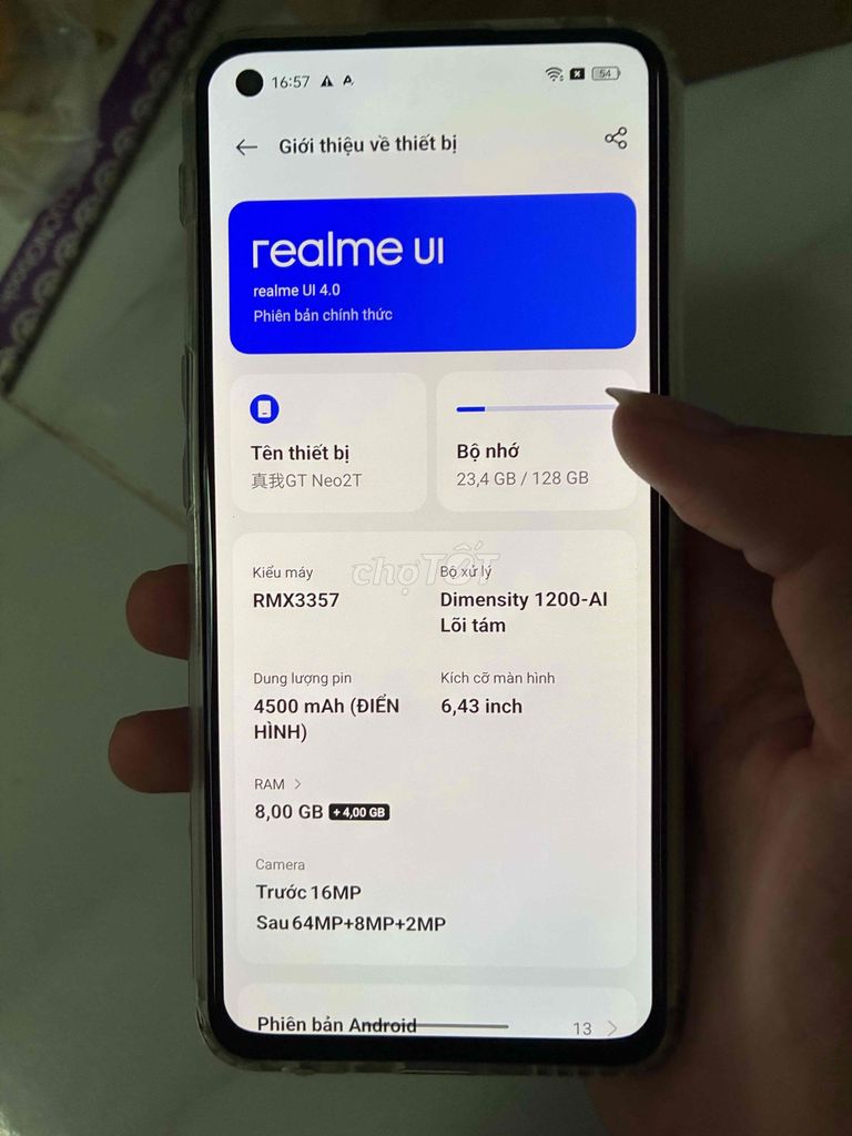 realme gt neo 2t. Mua bán Điện thoại tại Quận Gò Vấp Tp Hồ Chí Minh được đăng bởi Đại Thúc hình 1