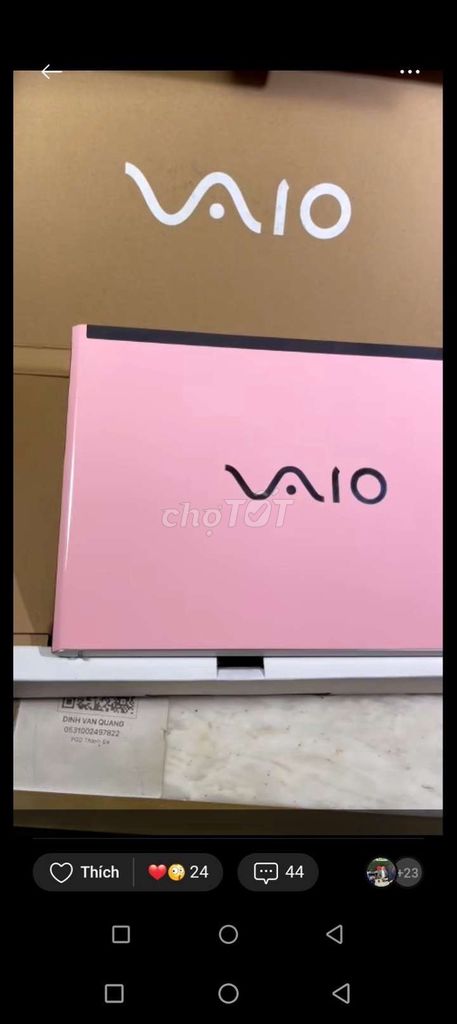 VAIO I7 6500u 8G/512G Hồng. Mua bán Laptop tại Quận 3 Tp Hồ Chí Minh được đăng bởi Shop Cam và Thẻ hình 1