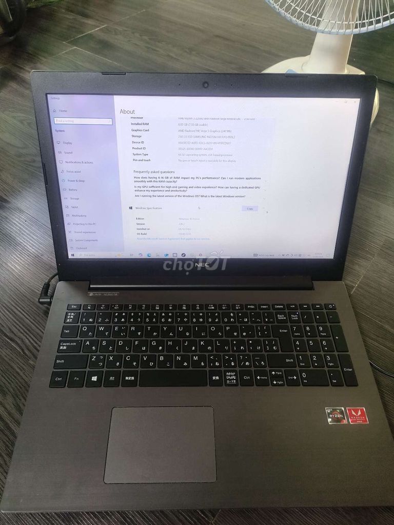 NEC LAVIE NS300/M Ryzen 3 8GB/238GB. Mua bán Laptop tại Quận Tân Phú Tp Hồ Chí Minh được đăng bởi DaVinCe hình 1