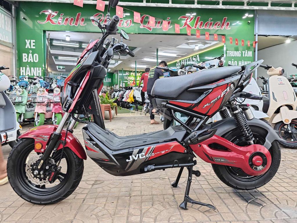 Xe máy điện JVC X-Men Đỏ đen Đã sử dụng. Mua bán Xe điện tại Quận Thốt Nốt Cần Thơ được đăng bởi Xe điện Pega Cần Thơ hình 1