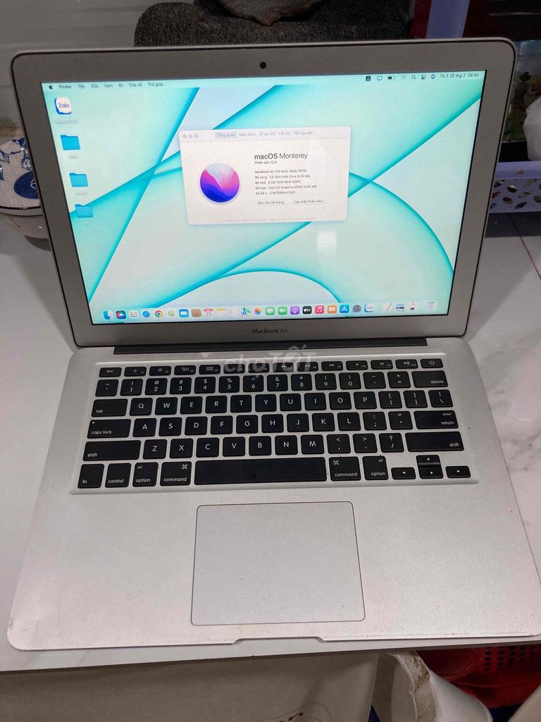 Macbook air 2015 8/128G, pin 3-4h, zin all