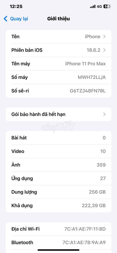 iphone 11 pro max bản LL/A  256GB. Mua bán Điện thoại tại Huyện Long Thành Đồng Nai được đăng bởi MES hình 1