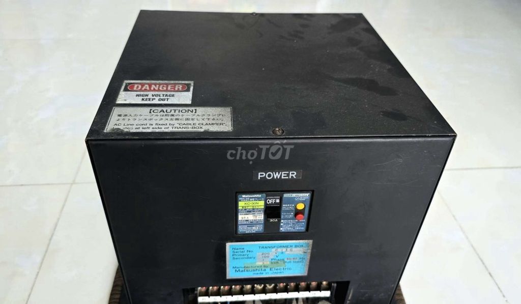 Biến áp cách ly transformer box matsushita japan