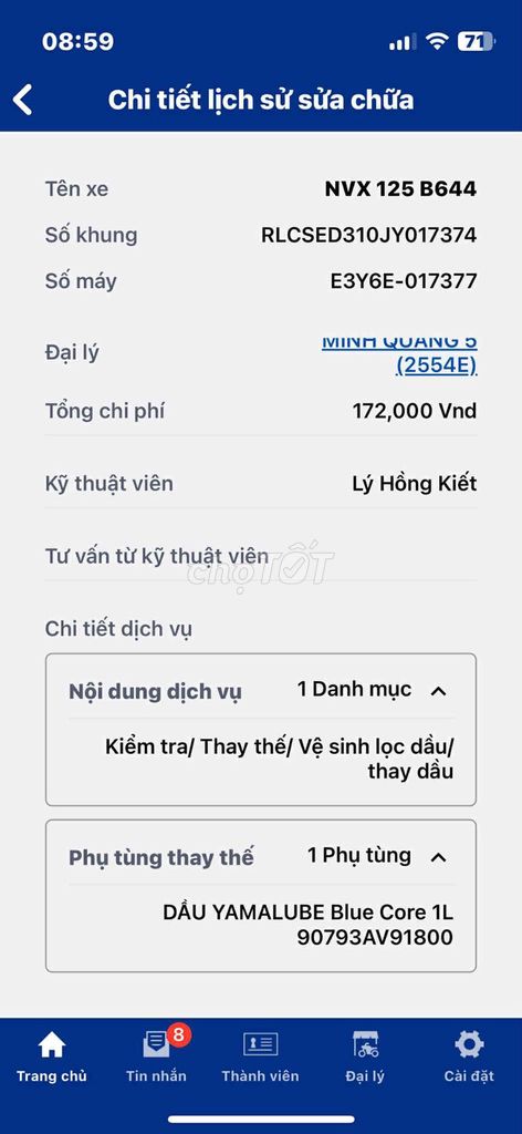 Chính chủ bán nvx 125 smartkey. Mua bán Xe máy tại Thành phố Thủ Đức Tp Hồ Chí Minh được đăng bởi F88 hình 7