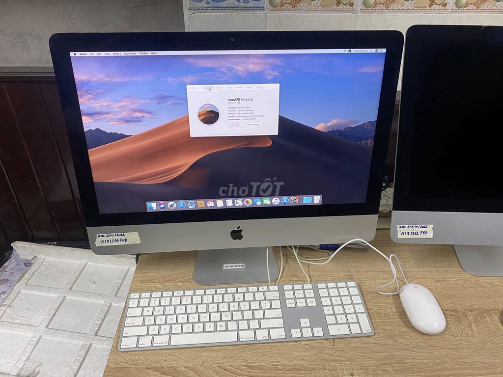 Imac 2012 21in..i5-2.9g.ram 8g.ssd 256g.fhd giá rẽ