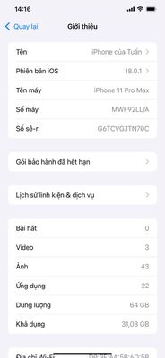 Cần bán 11prm + 12mini dính nước k lên. Mua bán Điện thoại tại Quận Hoàn Kiếm Hà Nội được đăng bởi Tên chưa cung cấp