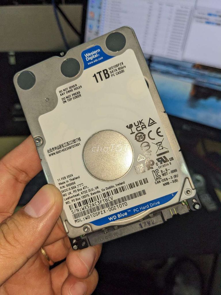 Ổ cứng laptop HDD 1TB WD sức khoẻ 100%