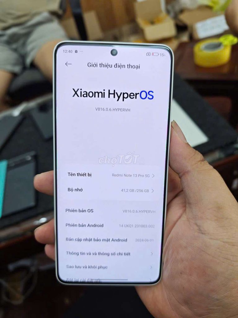 Xiaomi Redmi Note 13 Pro 5G 256GB Trắng. Mua bán Điện thoại tại Quận Ba Đình Hà Nội được đăng bởi Duc Minh hình 1