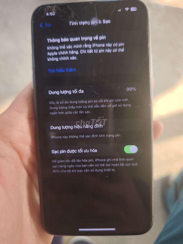 Apple iPhone 11 Pro Max 64GB Đen. Mua bán Điện thoại tại Huyện Vĩnh Hưng Long An được đăng bởi Phạm Trí hình 1