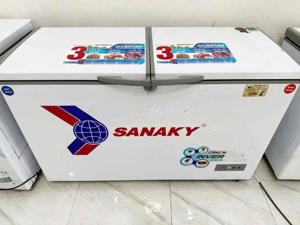 ⭐️⭐️Thanh lý Tủ đông SANAKY 400L  INVETER mới 90%