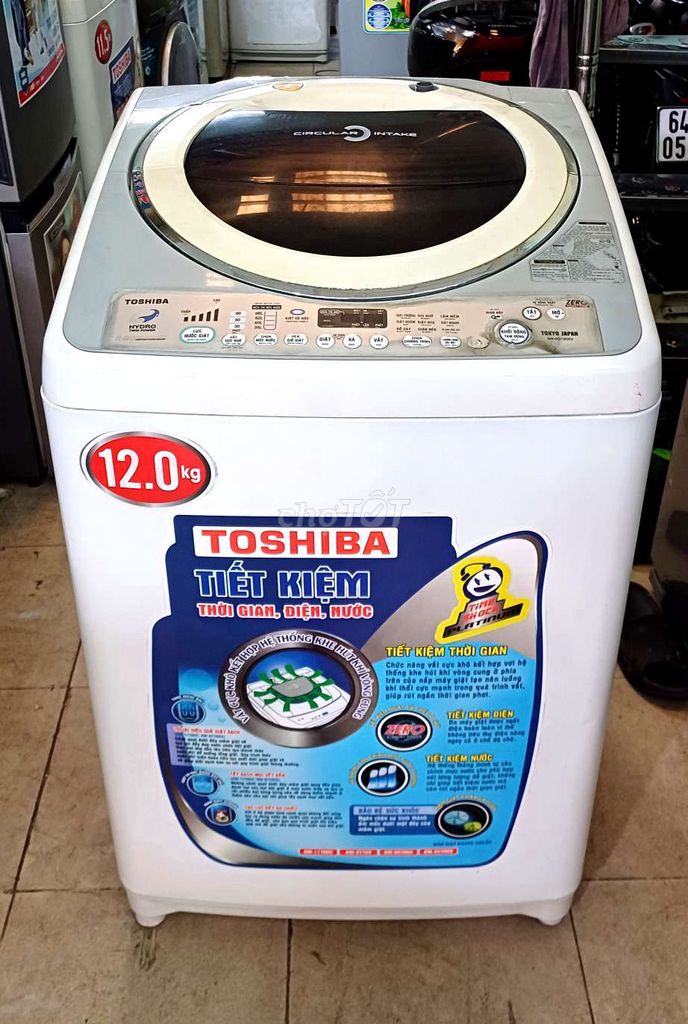 Máy giặt toshiba inverter 12kg bảo hành 3 tháng