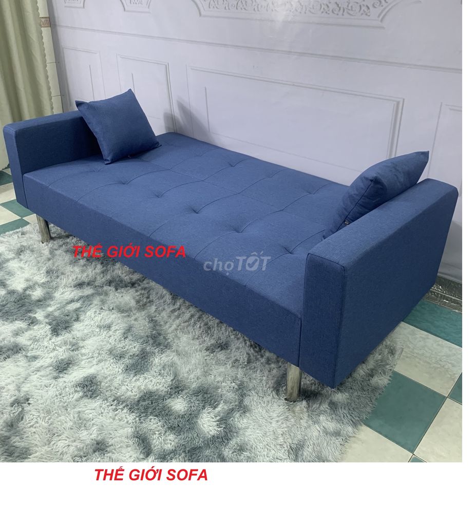 Bộ bàn ghế Sofa băng giường vải bố ở Bình Dương