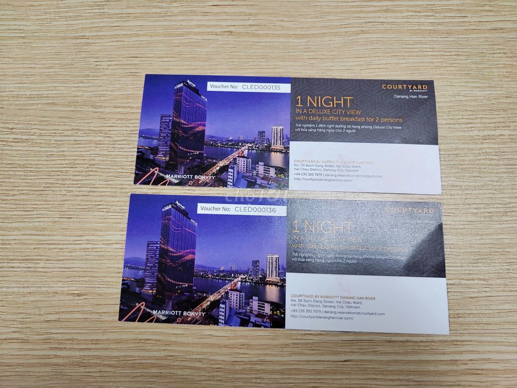 Pass voucher phòng tại Courtyard Danang Han River