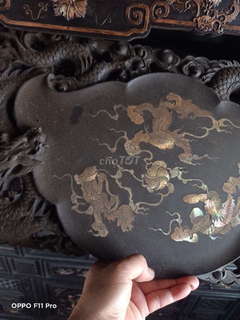 Khay trà Gỗ Ốc xà cừ Huế Tam nghê vờn cầu. Mua bán Nội thất, đồ gia dụng khác tại Thành phố Huế Thừa Thiên Huế được đăng bởi Quốc Nguyễn hình 1