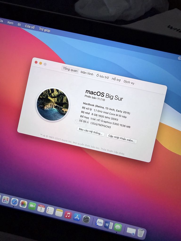 Apple MacBook Retina M 8GB/251GB. Mua bán Laptop tại Thành phố Thủ Đức Tp Hồ Chí Minh được đăng bởi Hưng hình 1