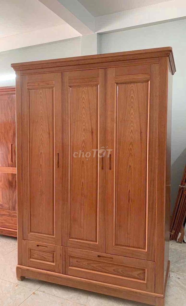 Tủ quần áo gỗ xoan đào 3 cánh. Mua bán Tủ, kệ gia đình tại Huyện Đan Phượng Hà Nội được đăng bởi vương hoa quỳnh hình 1