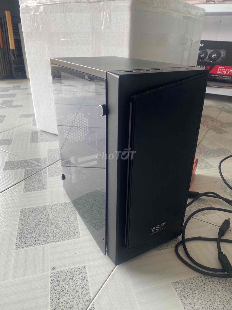 Vỏ case VSP Đen (dãi led mặt trước) 2 quạt LED. Mua bán Linh kiện (RAM, Card...) tại Huyện Định Quán Đồng Nai được đăng bởi HC Computer hình 1