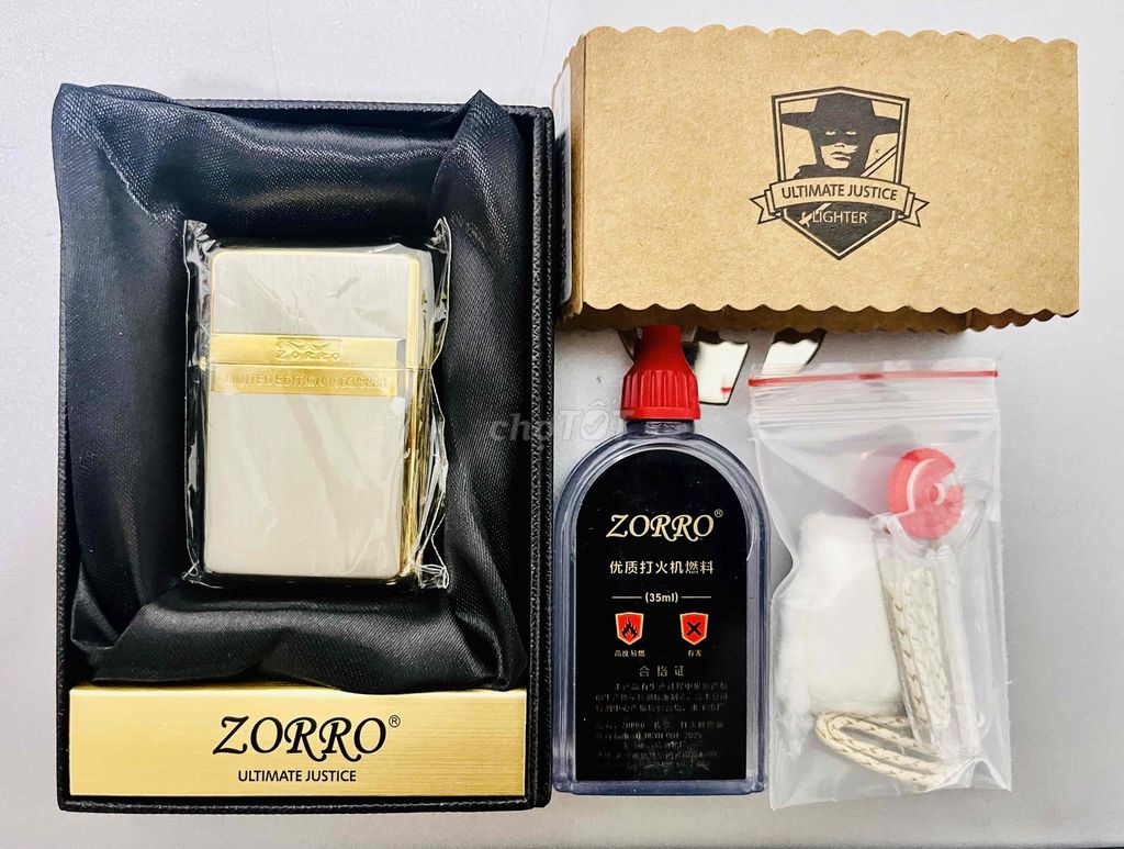 Bật lửa Zorro Ultimate Justice Limited Edition. Mua bán Đồ sưu tầm, đồ cổ tại Thành phố Tân An Long An được đăng bởi Lê Minh Trí hình 1