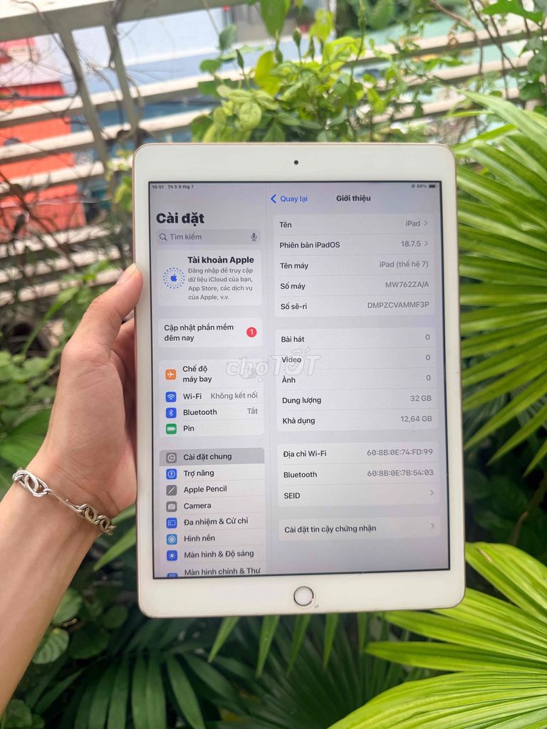 iPad Gen 7 full chức năng máy đẹp. Mua bán Máy tính bảng tại Thành phố Thủ Đức Tp Hồ Chí Minh được đăng bởi Nguyễn Duy hình 1