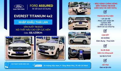 Ford Everest 2025 Titanium 2.0L 4x2 AT - 66 km. Mua bán Ô tô tại Thành phố Thủ Đức Tp Hồ Chí Minh được đăng bởi  Minh Luân Ford hình 1