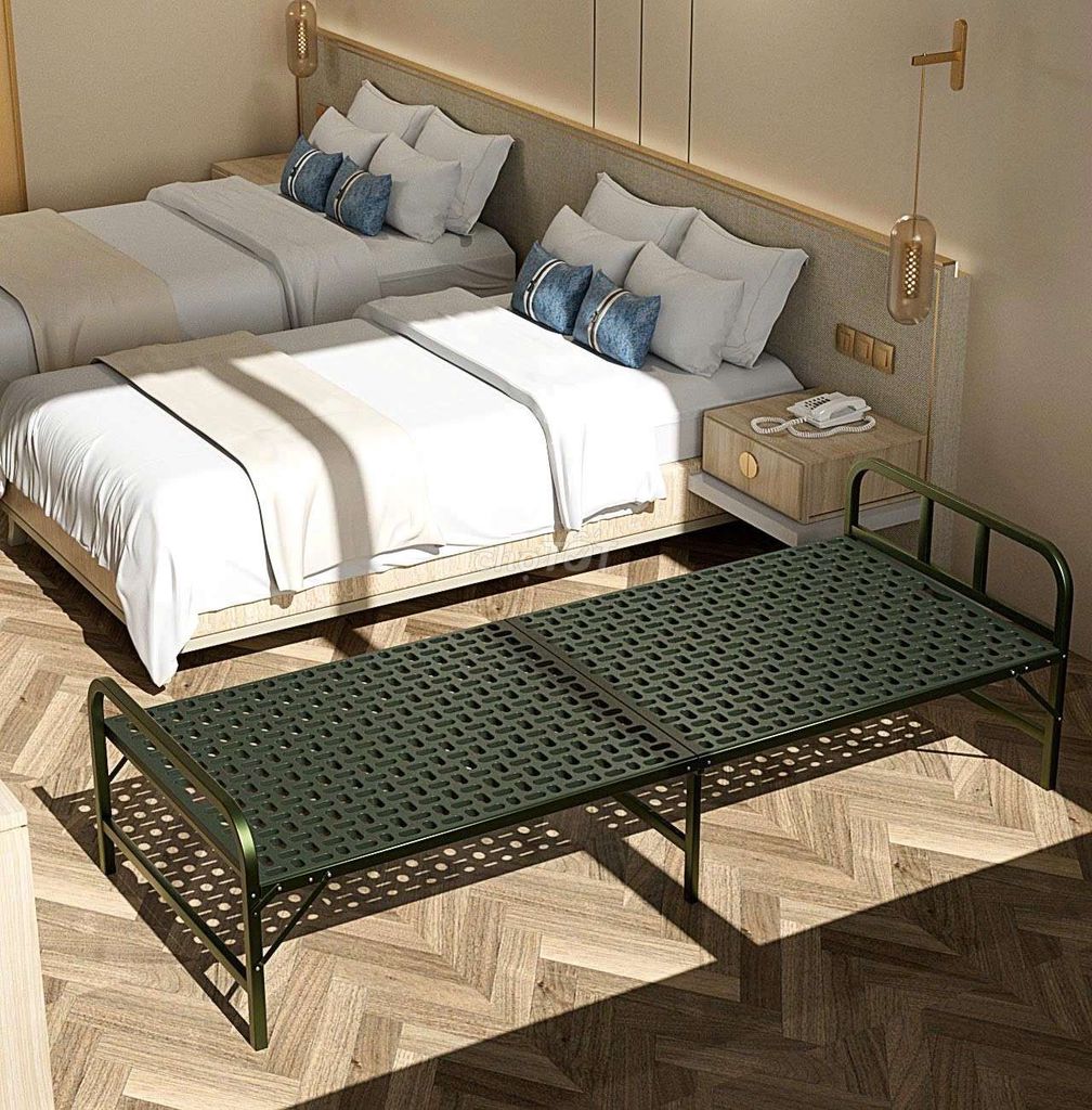 Giường sắt gấp gọn Xanh rêu 2.05 x 0.6m. Mua bán Giường, chăn ga gối nệm tại Quận Tân Phú Tp Hồ Chí Minh được đăng bởi Trang Gia hình 1