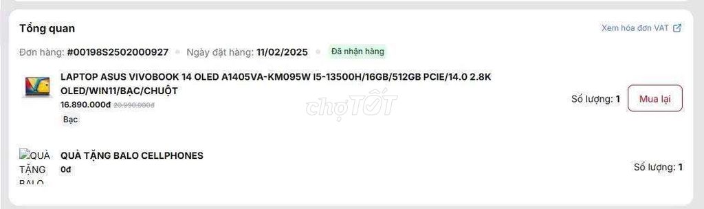 Pass LAPTOP ASUS 14" 16GB OLED 2.8K