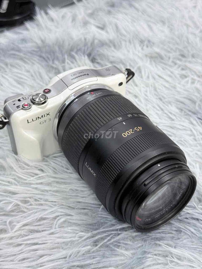 Máy ảnh Panasonic Lumix GF3 Trắng kèm len 45-200mm. Mua bán Máy ảnh, Máy quay tại Quận 5 Tp Hồ Chí Minh được đăng bởi Phan Thế Phong  hình 1