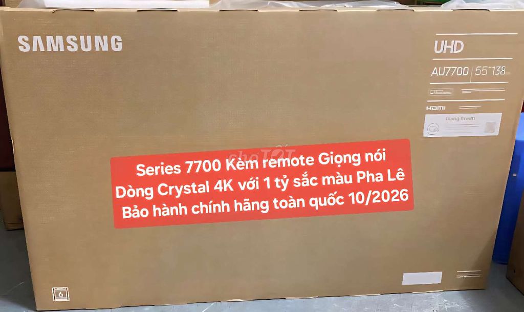 TV Samsung 55AU7700 55in 4K Giọng Nói BH 10/2026. Mua bán Tivi, Âm thanh tại Quận 8 Tp Hồ Chí Minh được đăng bởi Nguyen nguyen hình 2