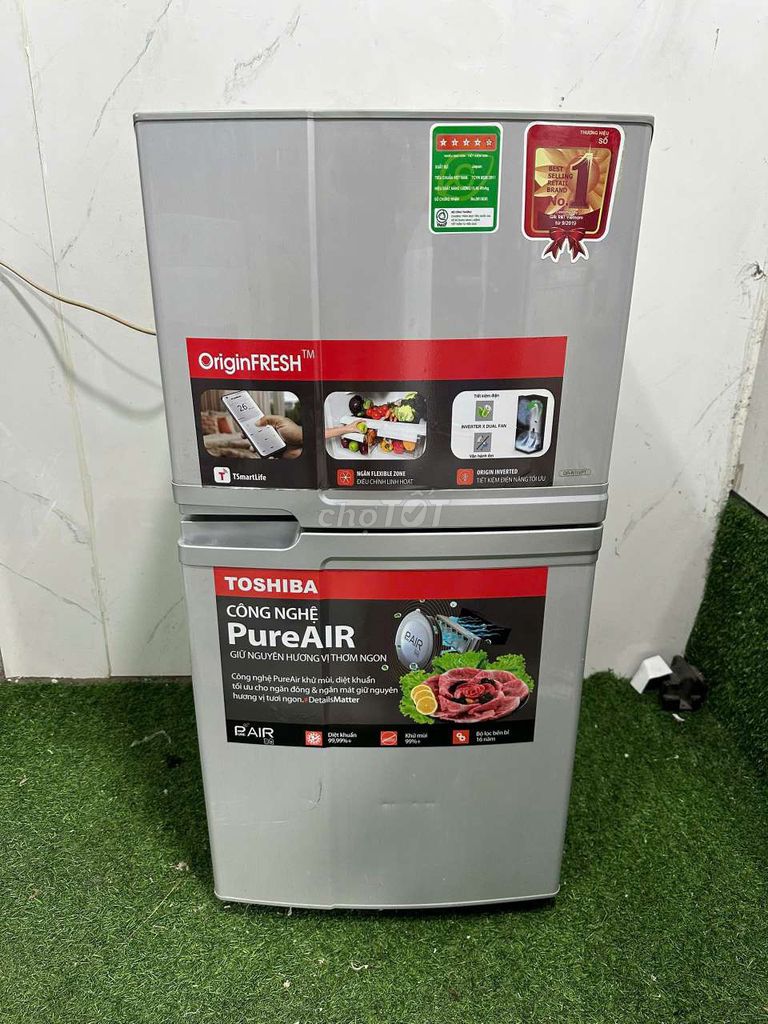 Tủ lạnh Toshiba 120l đẹp chuẩn rin. Mua bán Tủ lạnh tại Quận Thanh Khê Đà Nẵng được đăng bởi ĐIỆN MÁY QUỐC KHÁNH  hình 1