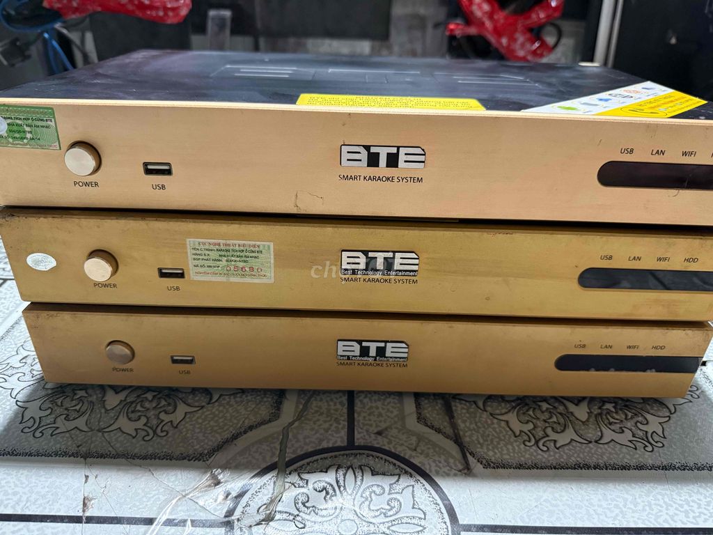 bán 3 Bộ karaoke BTE Vàng đồng. Mua bán Tivi, Âm thanh tại Huyện Củ Chi Tp Hồ Chí Minh được đăng bởi hàng thanh ly hình 1