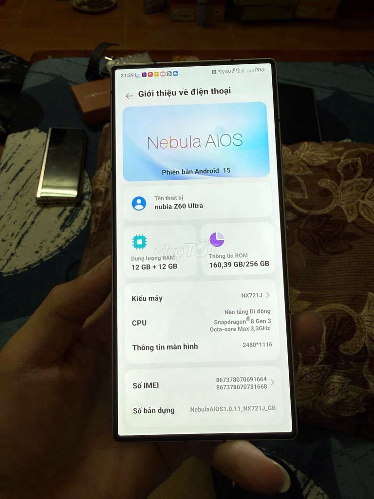 Nubia Z60 Ultra 256GB Bạc. Mua bán Điện thoại tại Quận Nam Từ Liêm Hà Nội được đăng bởi Phạm Hùng hình 1