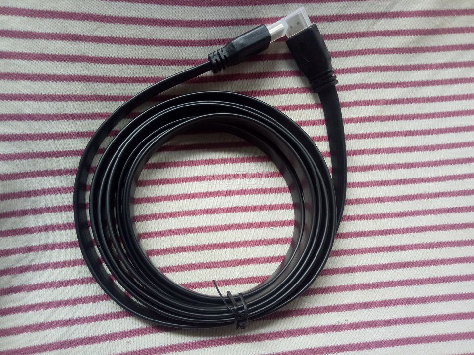 Cáp HDMI dẹp 3 mét dùng để nối tivi với máy tính. Mua bán Phụ kiện (Màn hình, Chuột...) tại Quận 6 Tp Hồ Chí Minh được đăng bởi Laptop Hoàng Kim hình 1
