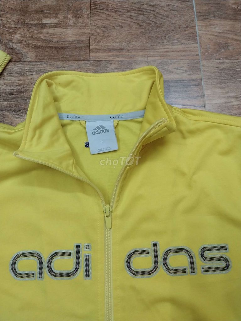 Áo khoác Adidas, authentic, size L, màu vàng đẹp