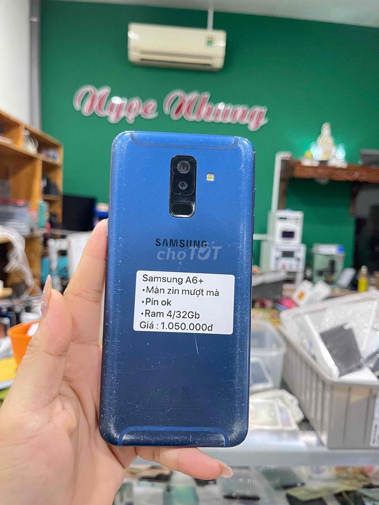 Samsung A6+ 4GB/32GB Xanh. Mua bán Điện thoại tại Thành phố Bến Tre Bến Tre được đăng bởi Điện thoại Bến Tre giá rẻ hình 1