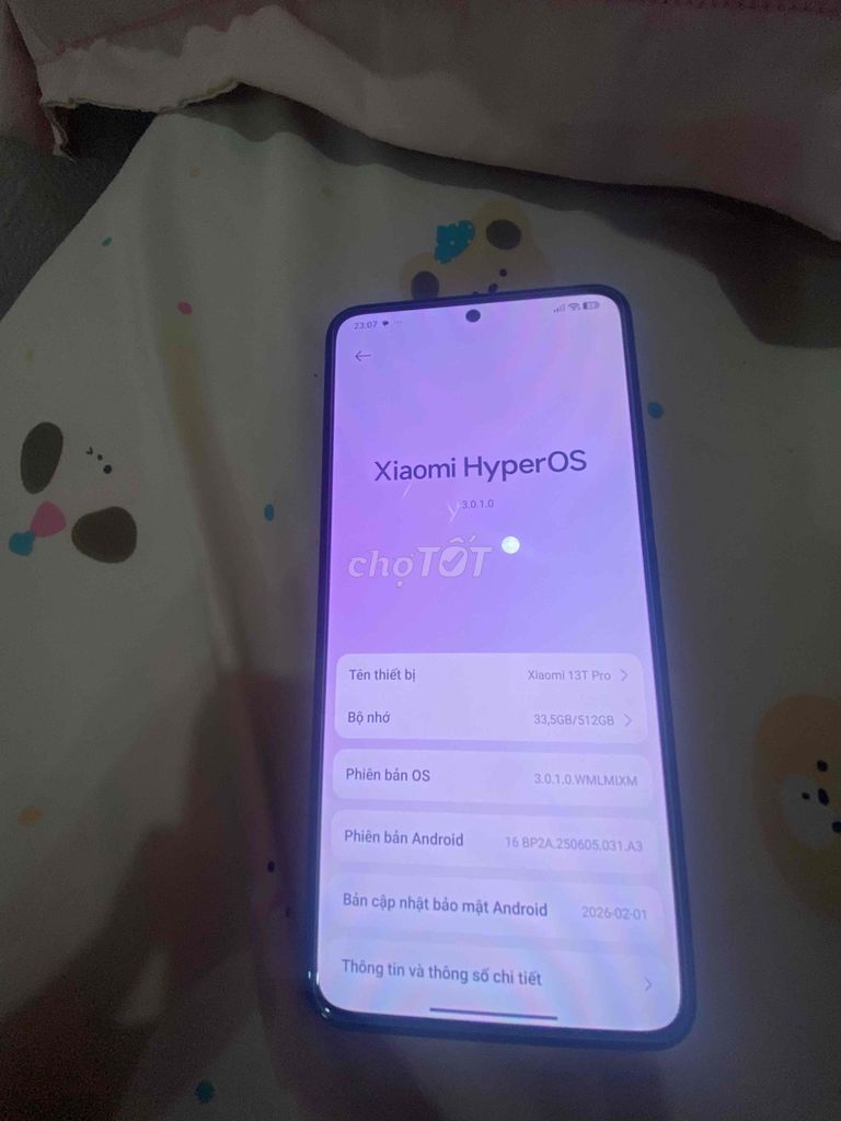 Xiaomi 13T Pro 512GB Đen. Mua bán Điện thoại tại Quận Nam Từ Liêm Hà Nội được đăng bởi xuân trần hình 1