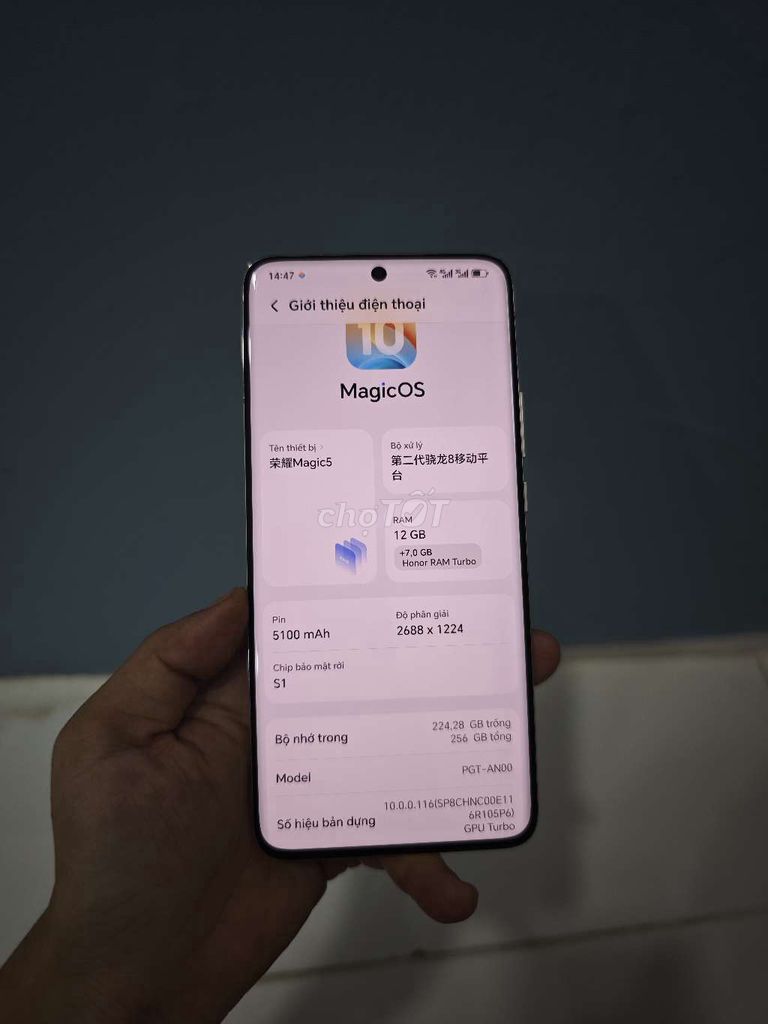 Honor Magic 5 Ram 12/256GB Pin 95. Mua bán Điện thoại tại Quận Gò Vấp Tp Hồ Chí Minh được đăng bởi Ánh Tuyết hình 1