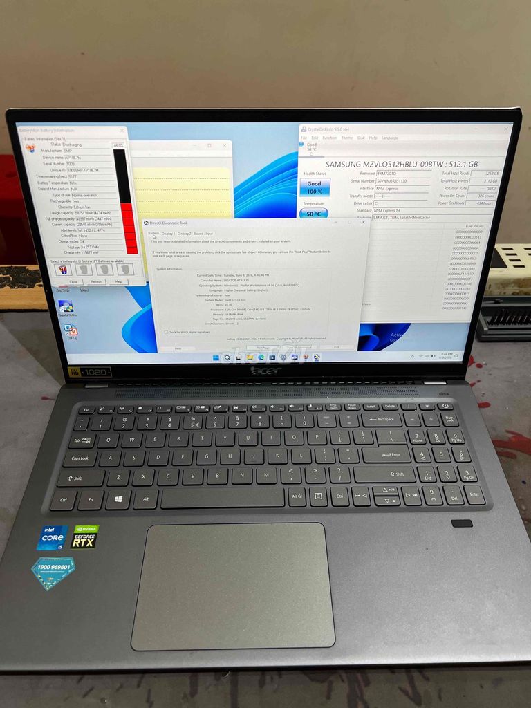 Acer Swift SFX16-51G i5 Gen 11 16GB/512GB. Mua bán Laptop tại Quận Đống Đa Hà Nội được đăng bởi Nam khánh hình 1