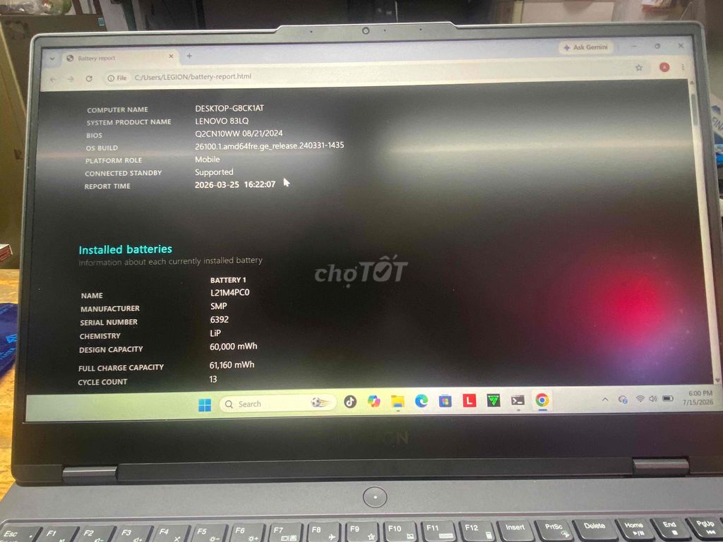 Lenovo Legion R7000 2024. Mua bán Laptop tại Quận Gò Vấp Tp Hồ Chí Minh được đăng bởi Tlh Babminton hình 1